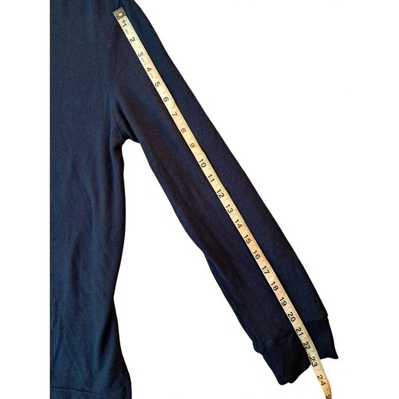 Stars Above Women's Cozy Knit Navy Blue Turtleneck Loungewear Sweater - Size Med - Picture 10 of 10